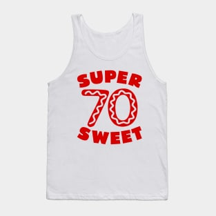 Super Sweet 70 Birthday Icing Tank Top